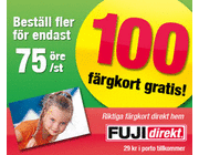 Framkalla 100 bilder gratis hos FujiDirekt