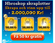 Få 50 kr att spela skrapspel för på Hopa