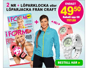 iFORM + SpeedSonic löparklocka eller Craft löparjacka