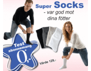 Super Socks - 2 par strumpor för 0 kr