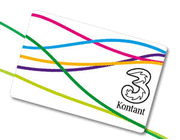 Tre kontantkort (3-Kontant)