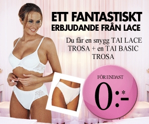 Få 2 par trosor från Lace för 0 kr