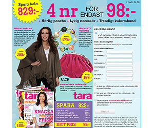 Tara + Poncho + Armband + Necessär