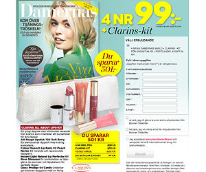 Damernas Värld + Make Up kit från Clarins