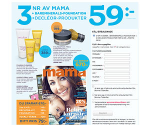 Tidningen Mama + Make up från FACE Stockholm