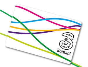 Tre kontantkort (3-Kontant)